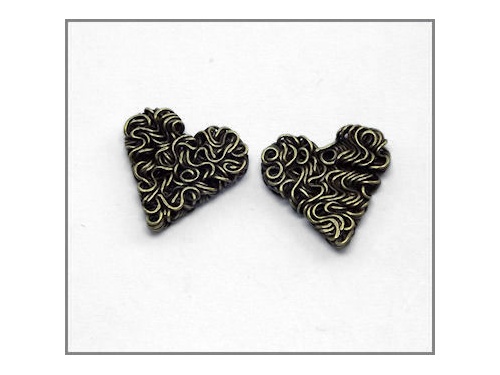 Heart Charm (antique brass colour) TB151